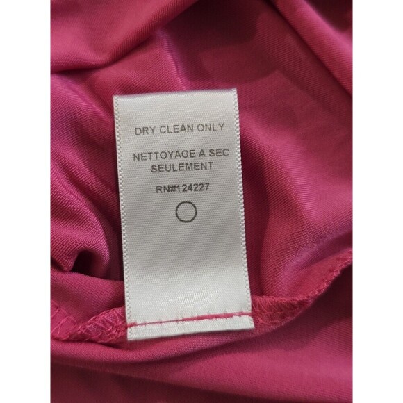 T Bags Los Angeles Womens V-Neck Sleeveless Knot Dress Pink Size Small Misa - Picture 10 of 12